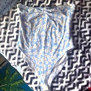 Forever 21 one peice bathing suit with flowers